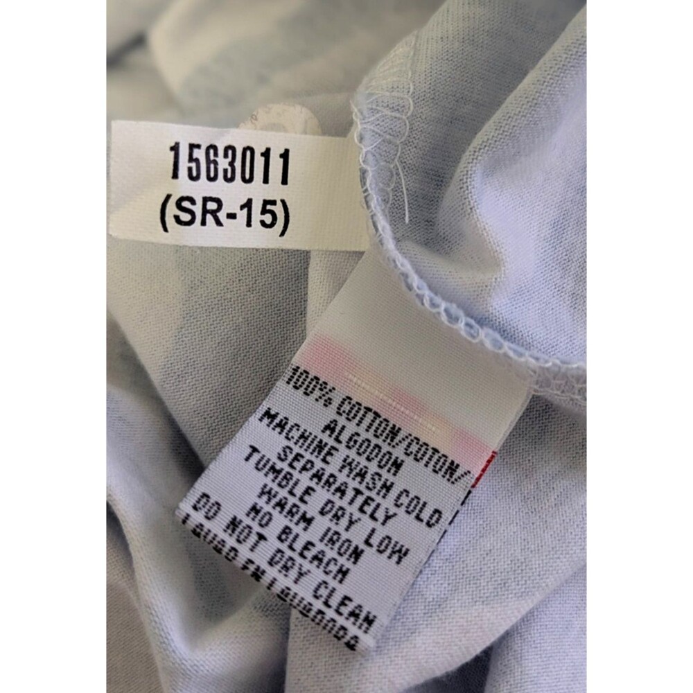 Vintage Kenneth Cole Short Sleeve Shirt Mens Cotton Blue NWT See Sizing in Note - Picture 10 of 12